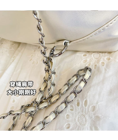 Bow Drawstring Chain Backpack