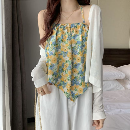 Print Halter Top Floral