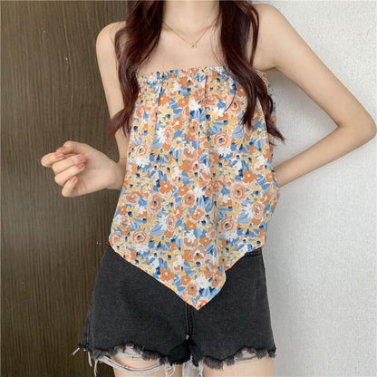Print Halter Top Floral