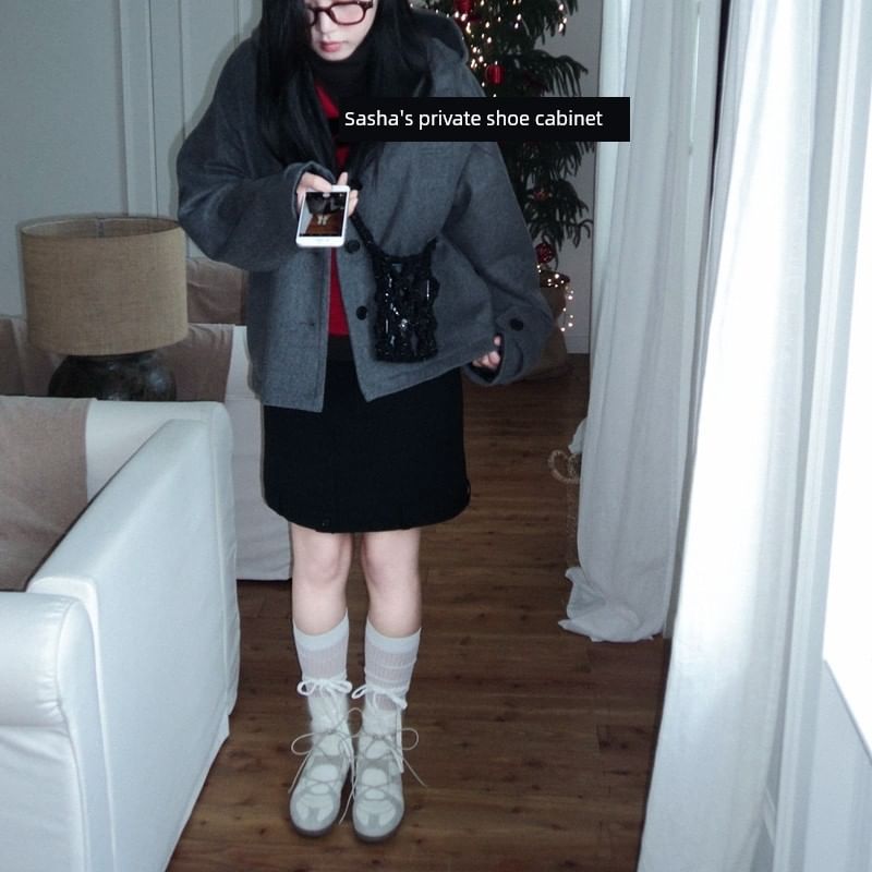 Flats Balletcore Lace-Up