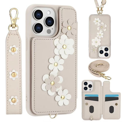 Case Floral Leather Phone Faux