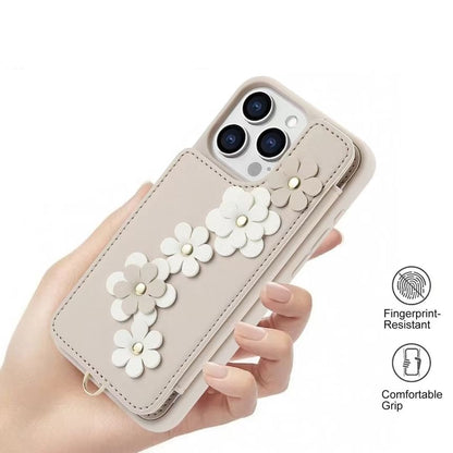 Case Floral Leather Phone Faux