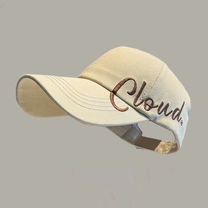 Casquette de baseball à visière brodée avec lettrage