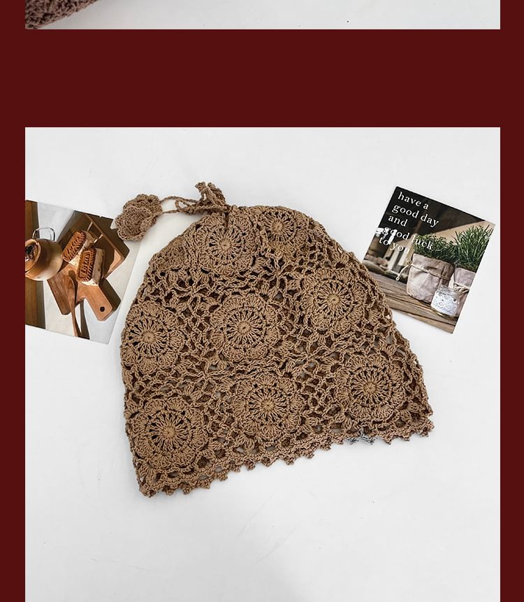 Bonnet uni au crochet