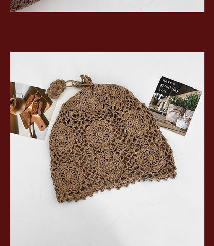 Bonnet uni au crochet