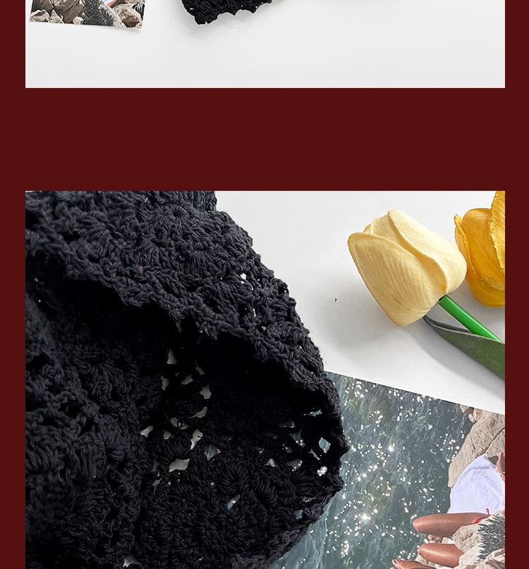 Bonnet uni au crochet