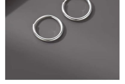 Twist Sterling Silver Huggie Earring