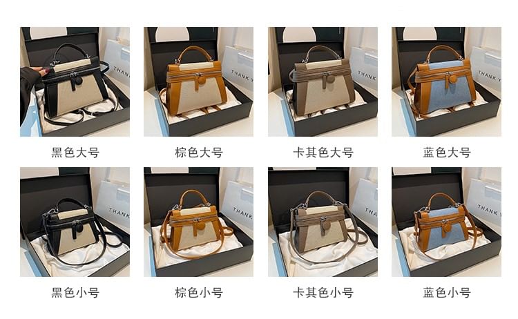 Top Two Crossbody Bag Tone Handle