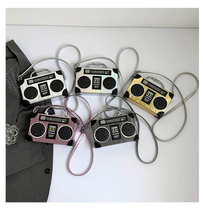 Box Radio Top Crossbody Bag Handle