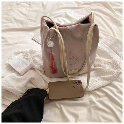 Bag Jacquard Butterfly Bucket