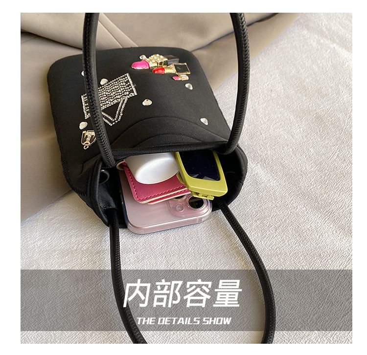 Bag Crossbody Top Rhinestone Handle