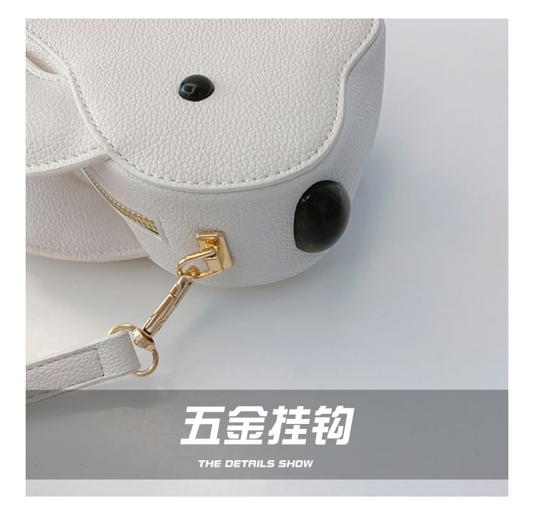 Bag Crossbody Rabbit Leather Faux