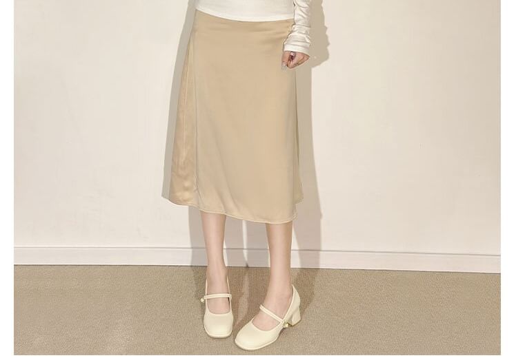 Mary Jane Block Pumps Heel