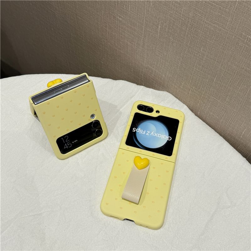 Heart Finger Strap Phone Case