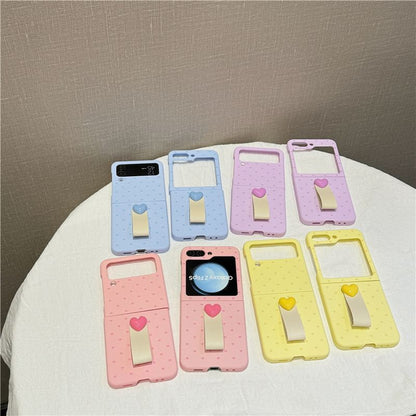 Heart Finger Strap Phone Case
