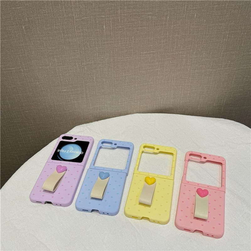 Heart Finger Strap Phone Case