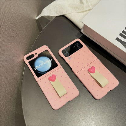 Heart Finger Strap Phone Case