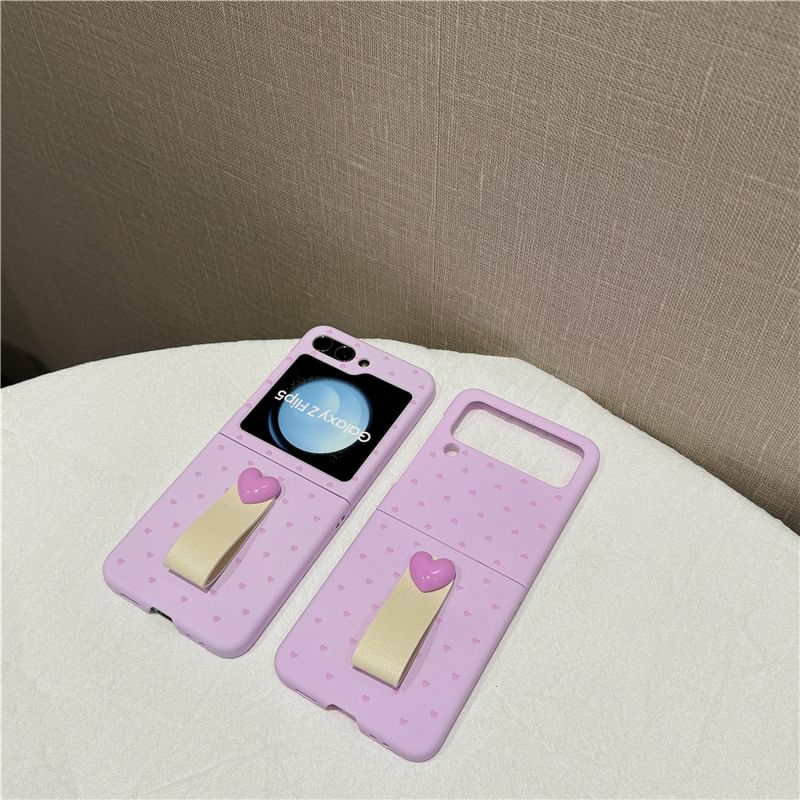 Heart Finger Strap Phone Case