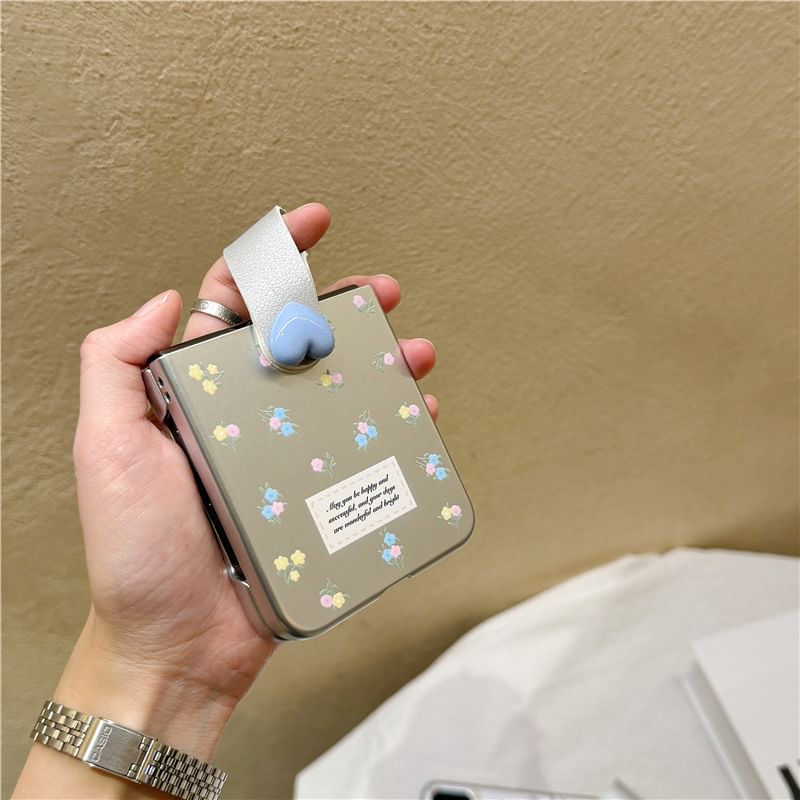 Heart Finger Strap Phone Case