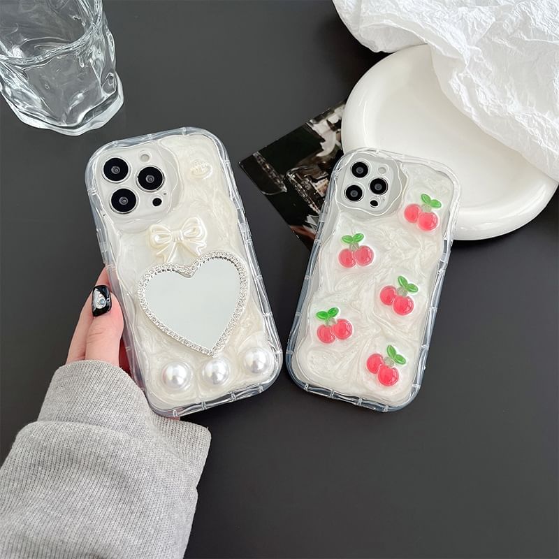 Case Mirrored Heart Cherry / Phone