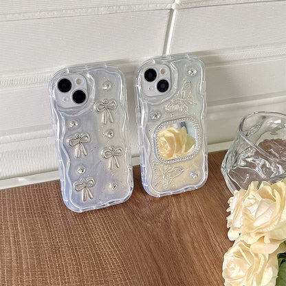 Phone Case / Floral Bow Mirrored