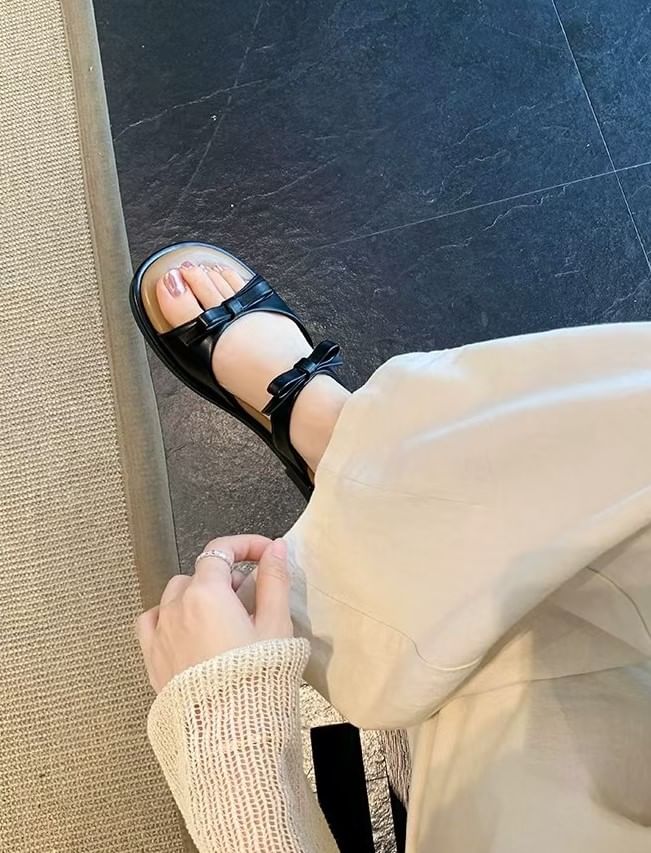 Slide Bow Sandals