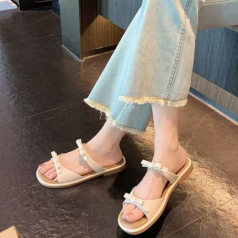 Slide Bow Sandals