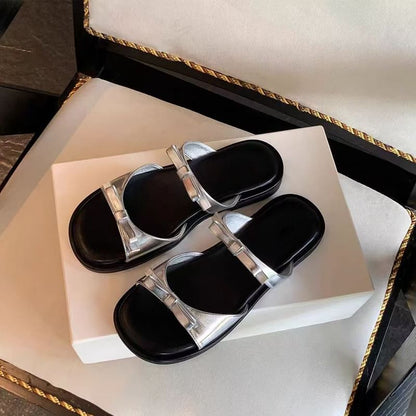 Slide Bow Sandals