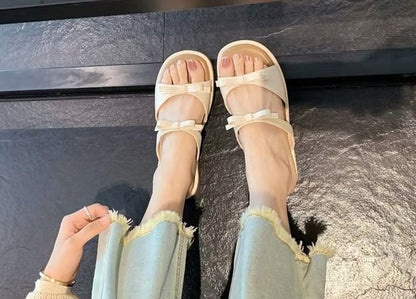 Slide Bow Sandals