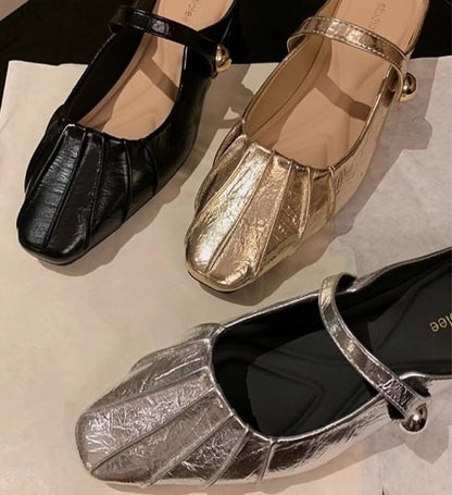 Toe Mary / Mules Jane Square Shoes