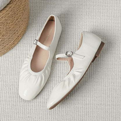 Flats Ruched Jane Mary