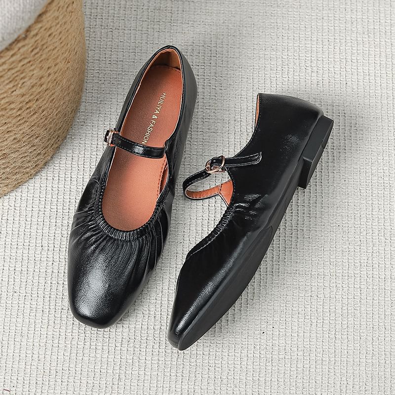 Flats Ruched Jane Mary