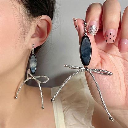 Earring Beaded Drop / Necklace Bow