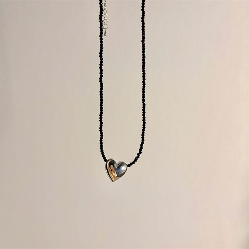 Beaded Necklace Heart