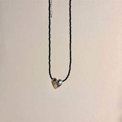 Beaded Necklace Heart