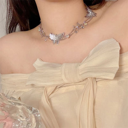 Butterfly Necklace Beaded