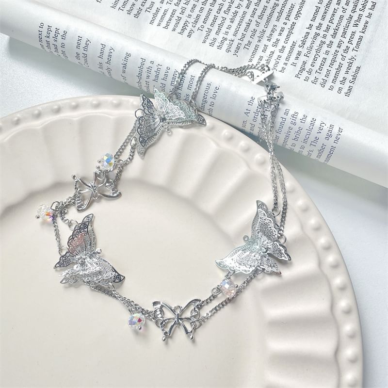 Butterfly Necklace Beaded