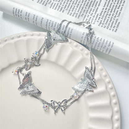 Butterfly Necklace Beaded