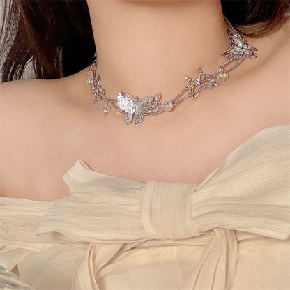 Butterfly Necklace Beaded