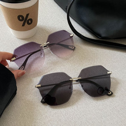 Frame Sunglasses Geometric Oversized