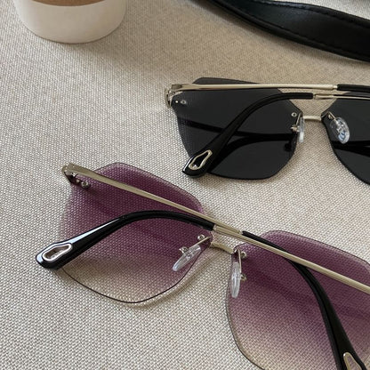 Frame Sunglasses Geometric Oversized