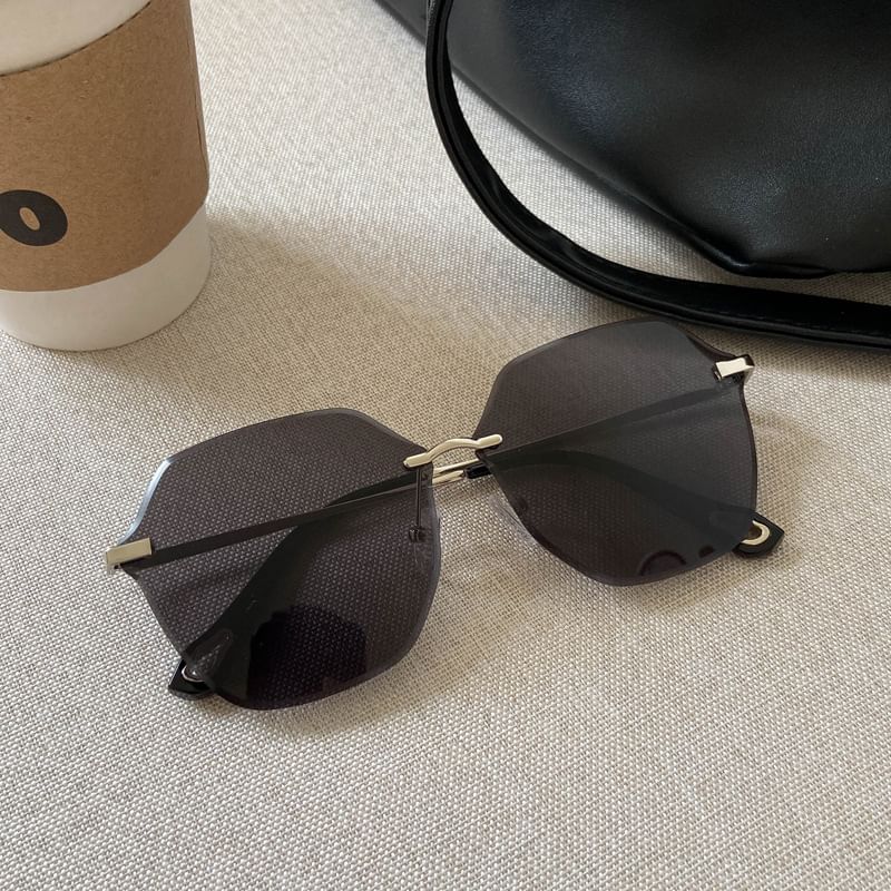 Frame Sunglasses Geometric Oversized