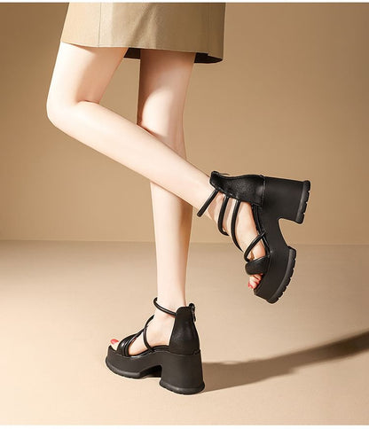 Sandals Lace-Up Platform