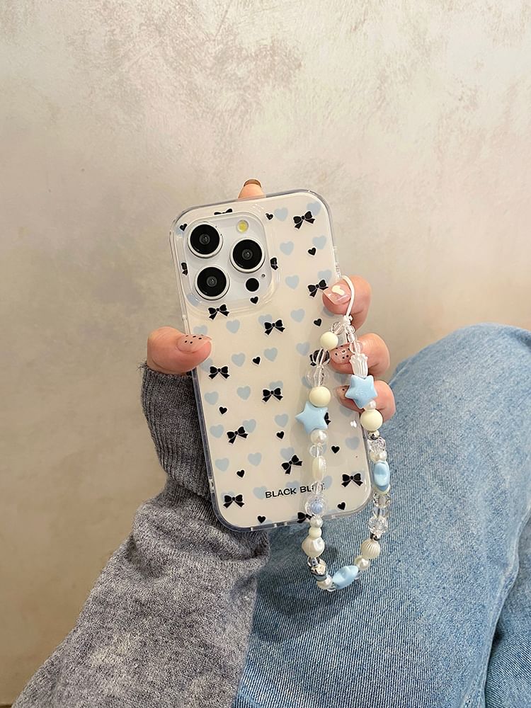 Phone Set Bow Strap Case /