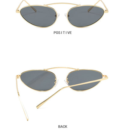 Metal Cat Eye Frame Sunglasses