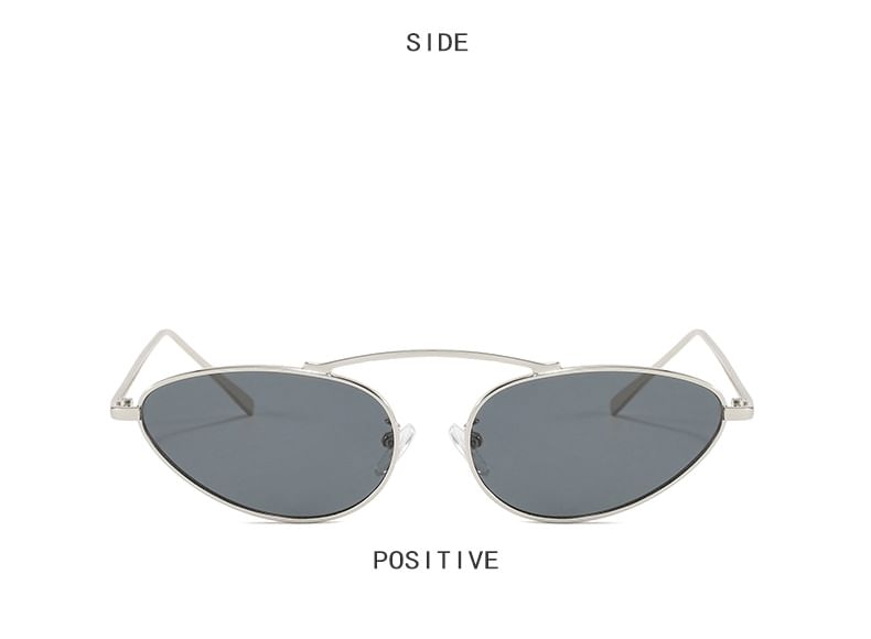 Metal Cat Eye Frame Sunglasses