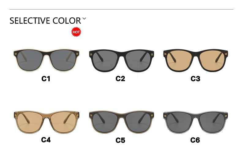 One Piece Square Sunglasses