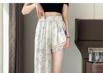 High Waist Print Wide Leg Pants (Various Designs)