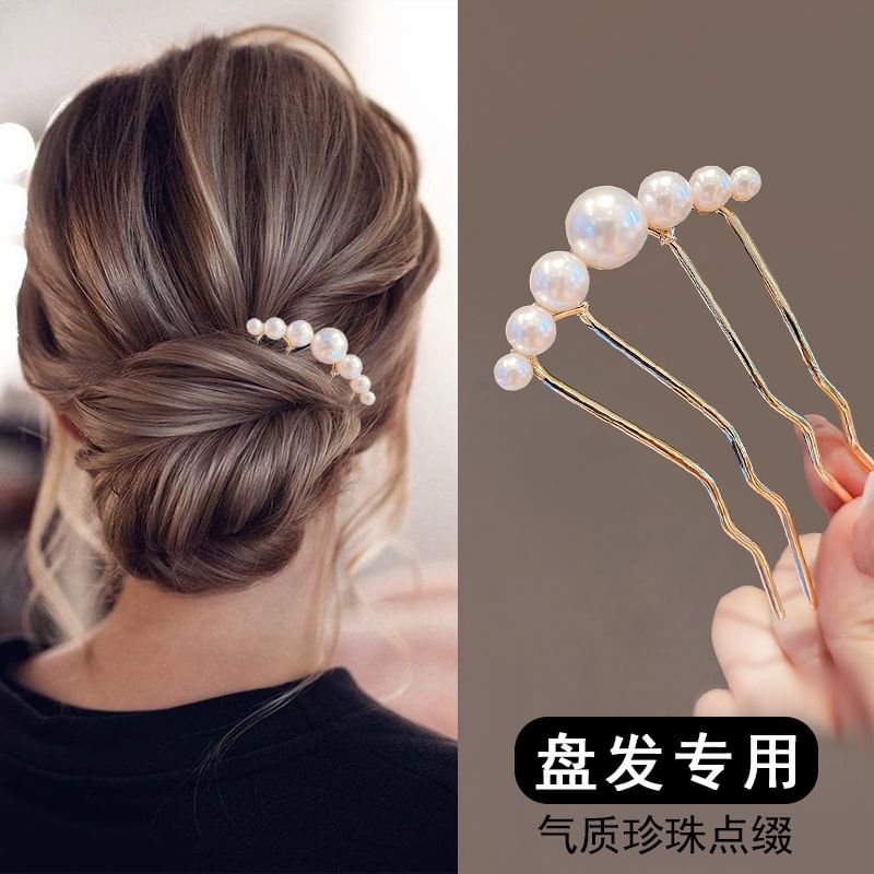 Faux Pearl Alloy Hair Comb