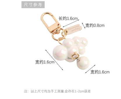 Cloud Faux Pearl Bag Charm Keyring Phone (Various Designs)